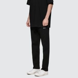 MSGM Track Pants Black Mens Joggers Sweatpants
